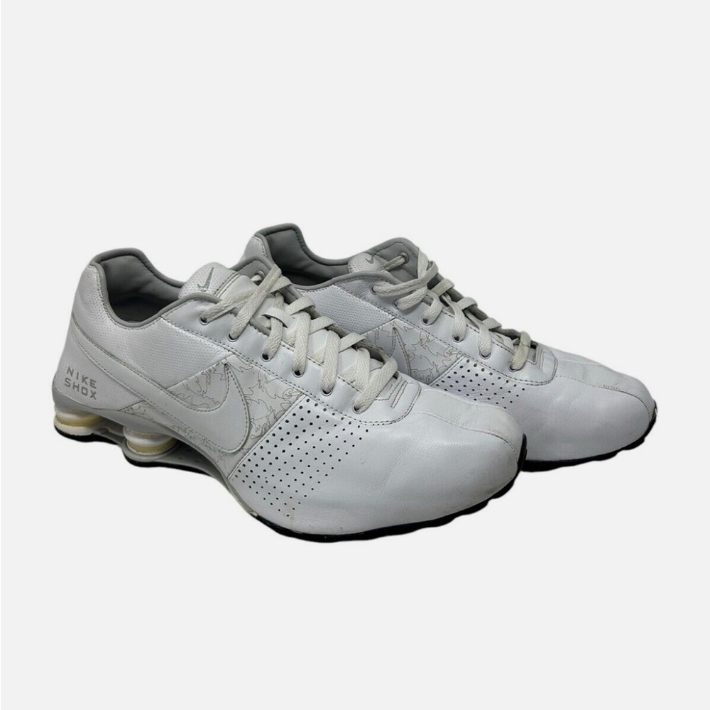 Nike Shox Deliver Big Kid 6Y Women Sz 8 615981-100 Leather White Sneaker